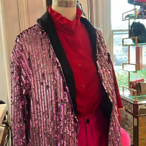 FREE PEOPLE Ella fully sequin duster coat