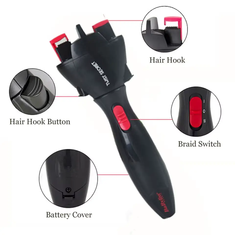 High Quality Automatic Hair Braider Hair Fast Styling Knotter Smart Electric Braid Machine Twist Braided Curling Dreadlocks Does not apply