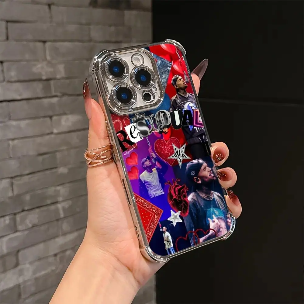 C-Chris B-Brown, American rapper, phone case, compatible with iPhone 17, 16, 15, 14, and 13.