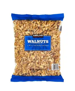 KIRKLAND SIGNATURE Walnuts Halves Nuts , 3lbs Snack Protein - Natural Snack for Health Nut Seed, Great for Baking or Snacking Honey Roasted Nuts Mixed Nuts