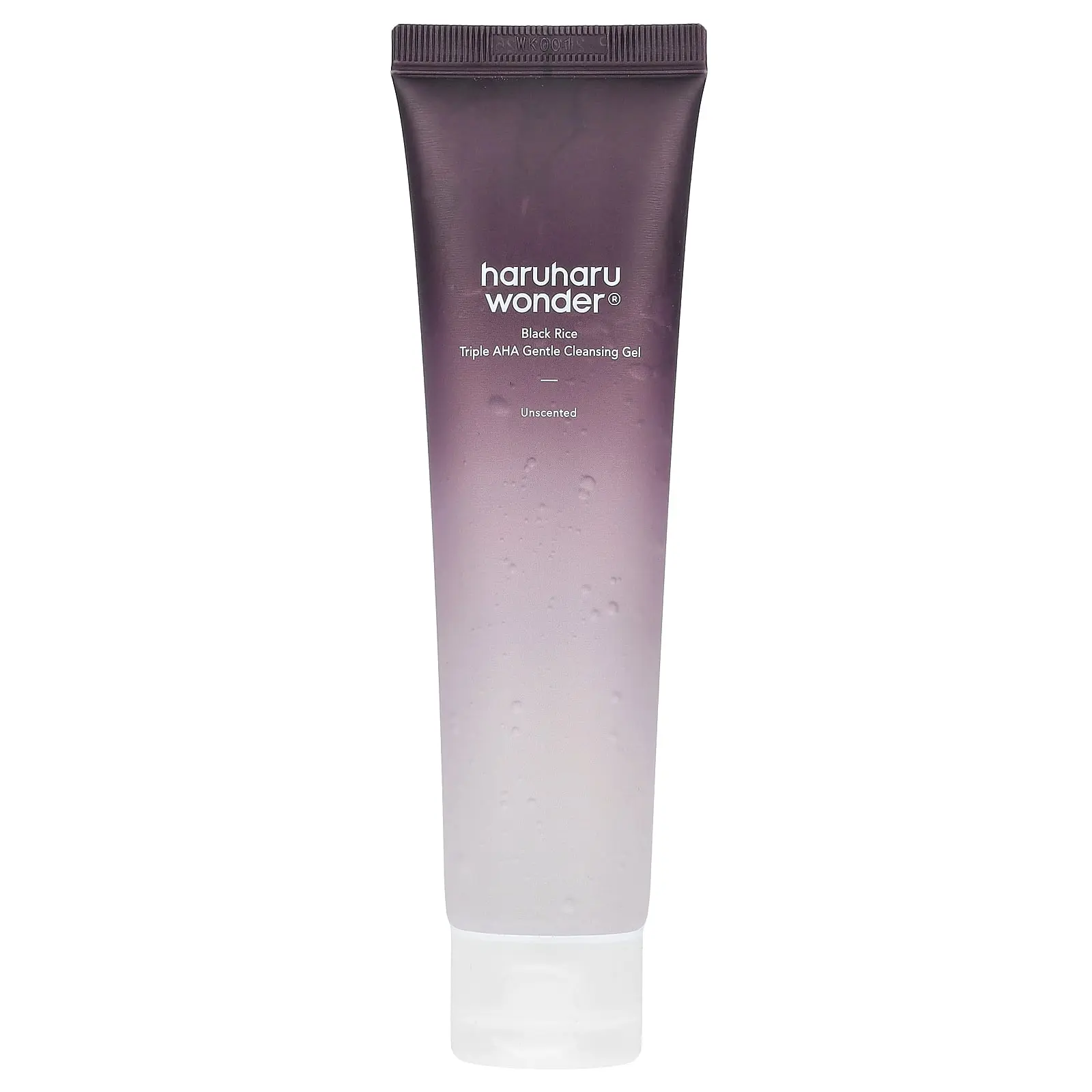Haruharu Wonder®, Black Rice Triple AHA Gentle Cleansing Gel, Unscented, 3.38 fl oz (100 ml)