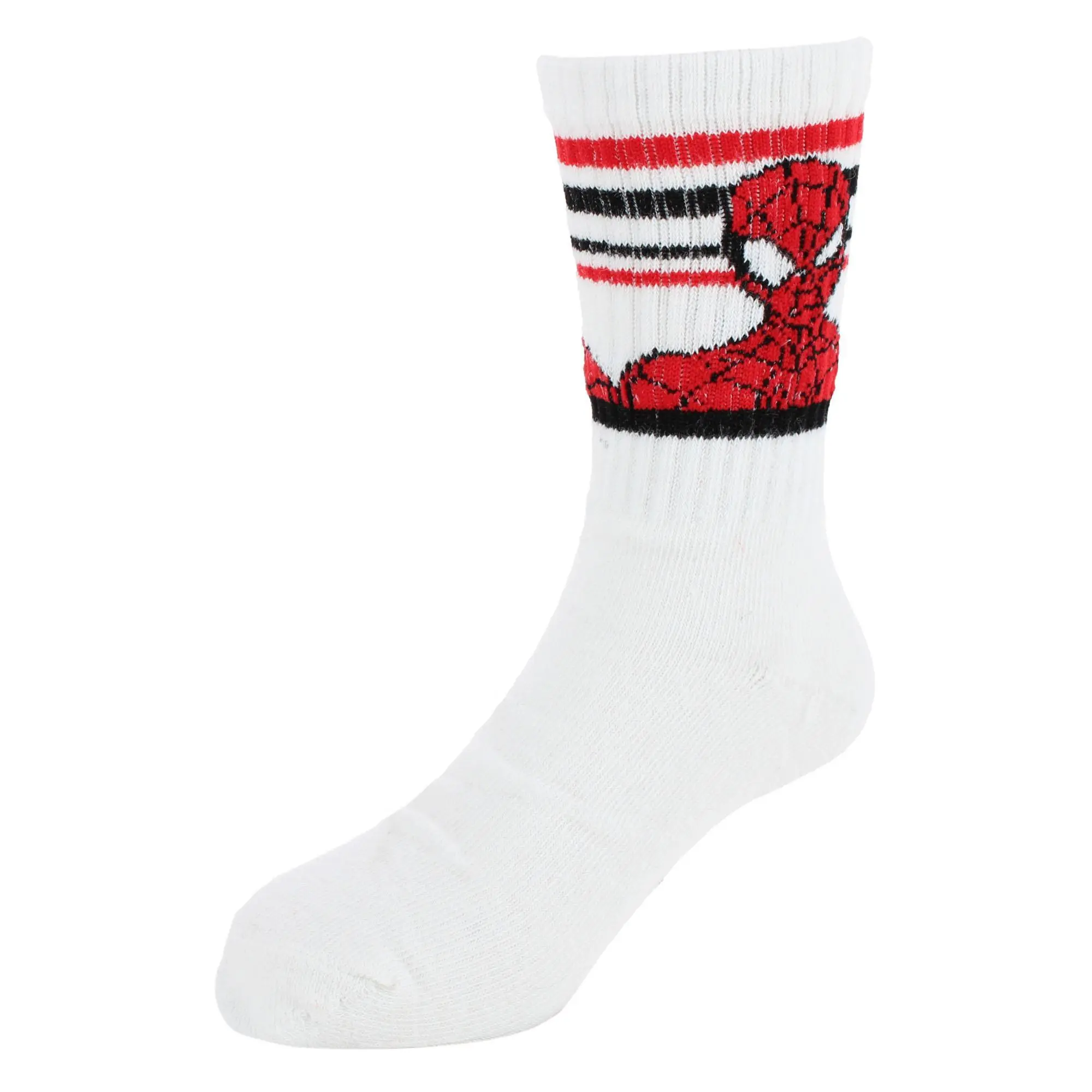 Textiel Trade Boy's Marvel The Amazing Spider-Man Athletic Socks (2 Pair), Crew Socks, Children, Youth Socks