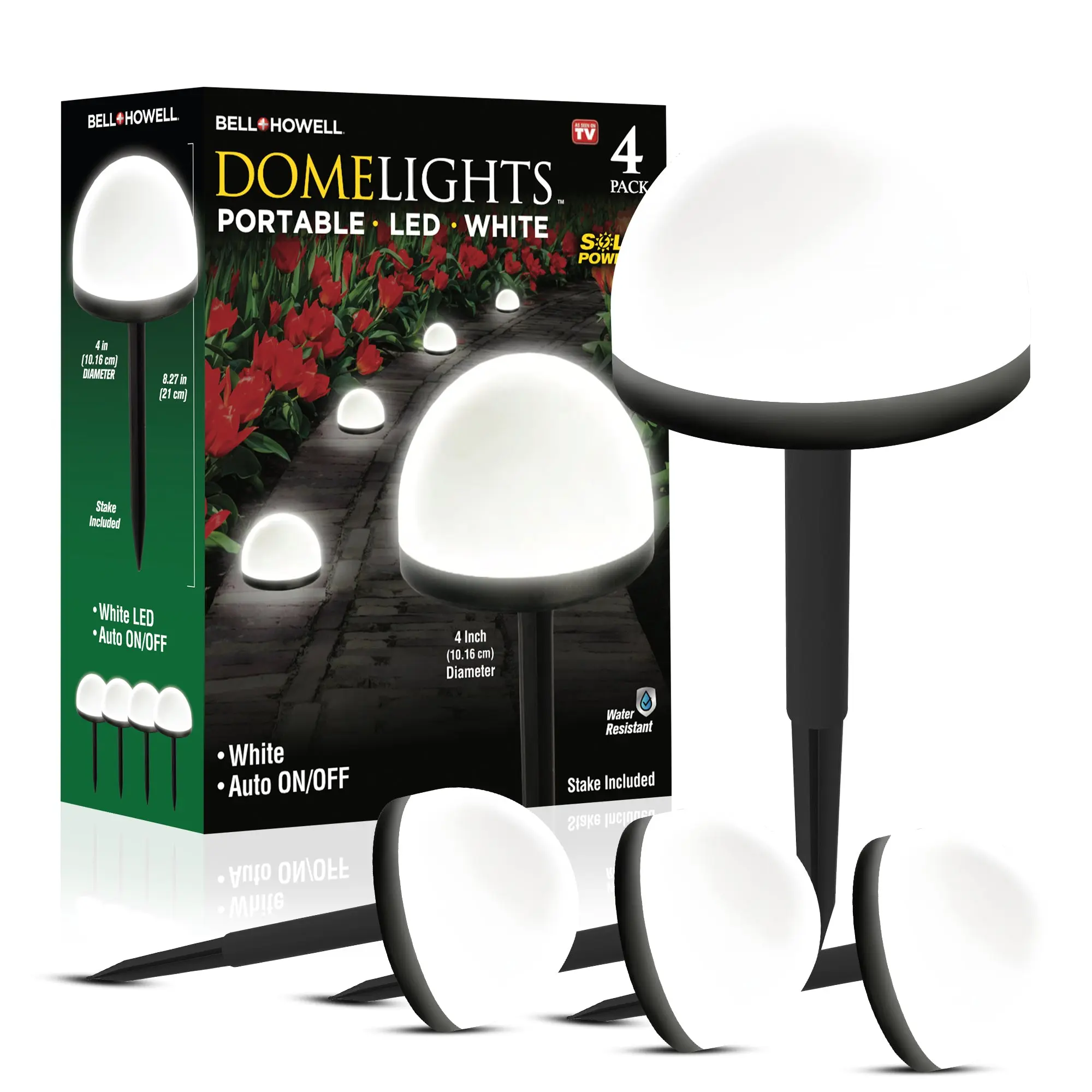 Dome Lights – Solar Pathway Lights 4-Pack, IP65 Waterproof Outdoor Garden, Yard, Walkway & Driveway Lighting Dome Lights – Solar Pathway Lights 4-Pack, IP65 Waterproof Outdoor Garden, Yard, Walkway & Driveway Lighting