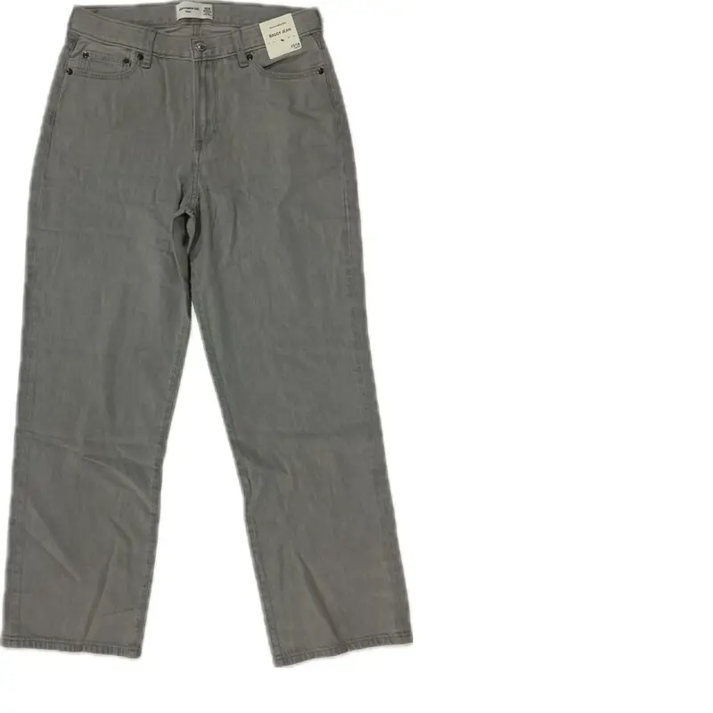 abercrombie & fitch Kids' Baggy Plain Soft Denim Jeans, a Loose-Fitting Basic Unisex Style with Durable Construction for School & Casual Wear, Clothes, All-Day Wearability, Loose-Fit, Soft Denim Fabric, Us
