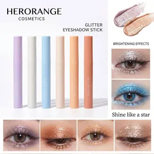 Bling Glitter Eyeshadow Stick, Eye Makeup Products, Highlighter for Eyes and Waterline, Natural Everyday Makeup, Versatile and Trendy Look