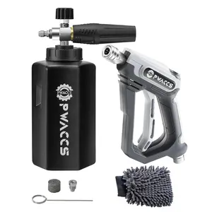 Pressure Washer Foam Sprayer, Car Wash Accessory, Pressure Washing Tool, Foam Cannon for Car Wash Kit with 1/4' Quick Connector, Heavy Duty, for Power Tool, Handle, Power Washer Lance, Car Wash Equipment