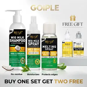 Goiple Wig Milk Shampoo & Milk Spray for Human & Synthetic Hair Gentle Cleansing Maintenance