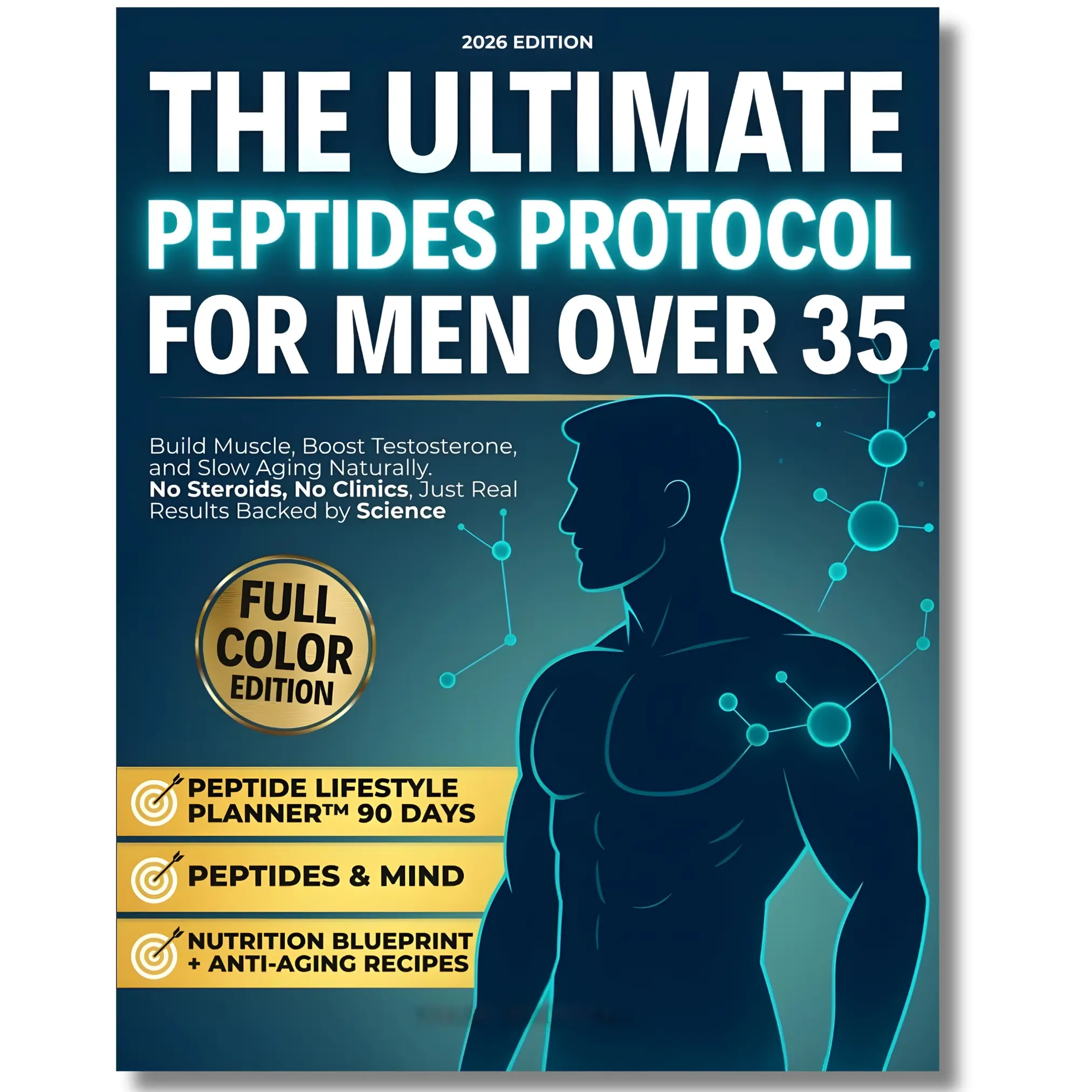 Miles Godwell's The Ultimate Peptides Protocol - English Paperback, Independently Published, for Men Over 35, 117 Pages, Science-Backed, No Steroids/Clinics, Build Muscle, Boost Testosterone, Slow Aging Naturally, Improve Sleep