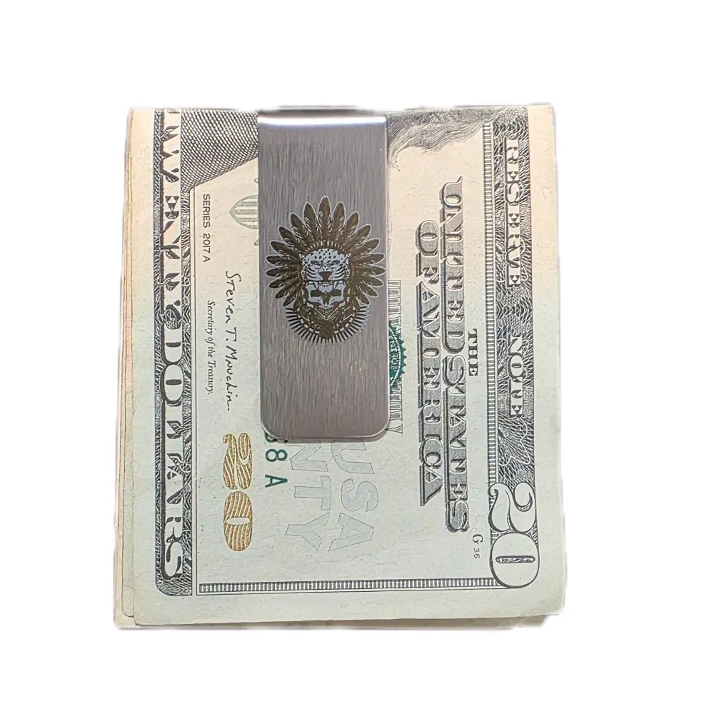 Aztec Skull Stainless Steel Money Clip