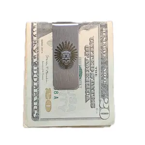 Aztec Skull Stainless Steel Money Clip