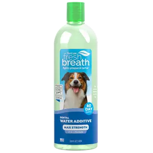TropiClean Fresh Breath Max Strength Dental Water Additive for Dogs