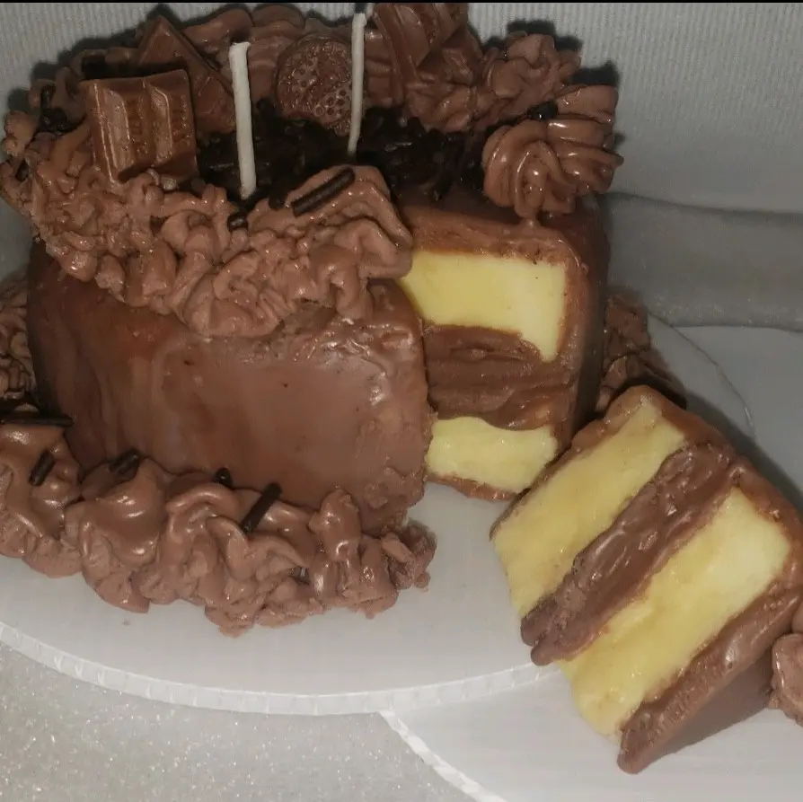 Chocolate Cake Candle