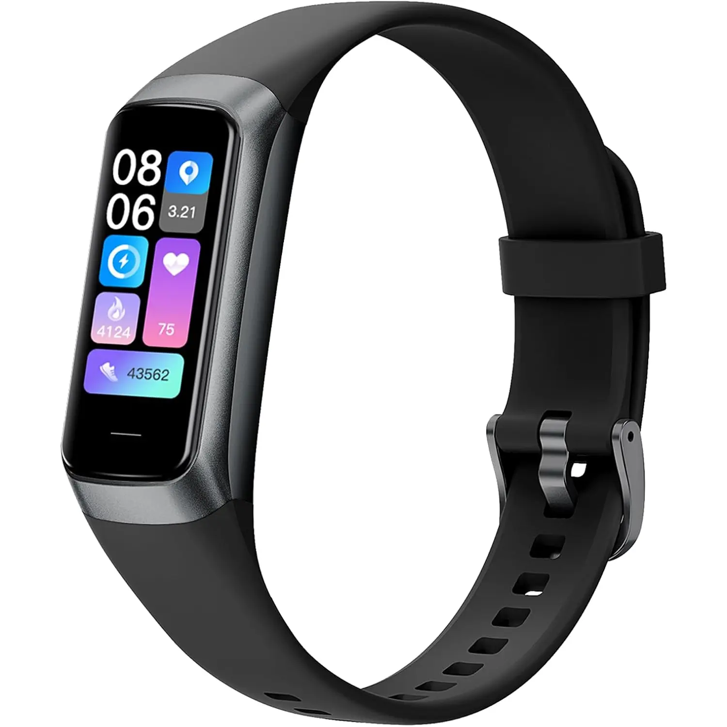 Fitness Trackers for Women Men, Oled Screen Heart Rate Sleep Monitor Step Tracker 25 Sports Modes IP68 Waterproof Smartwatch Activity Tracker, Smart Bracelet Fitness Tracker Watch with Blood Pressure Excelpeakia
