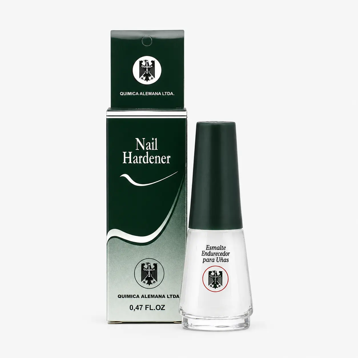 Quimica Alemana Nail Hardener 0.47 Fl Oz | Ultra Effective Nail Strengthener & Anti-Peeling Treatment | QA Formula Nail Care 14ml