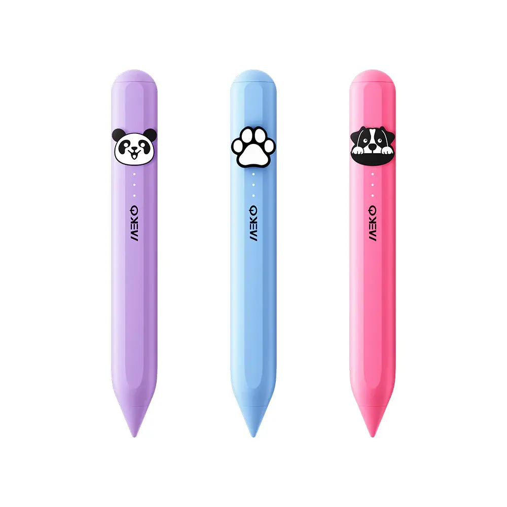 MEKO Kid Stylus Pens for iPad 11th 11/10/9/8/7/6th Gen，Air 7/6/5/4/3/M3/M2，iPad Pro 13"/12.9"/11"/M4，iPad Mini 7th (A17 Pro)/6/5th Gen , Capacitive Stylus Pens with Durable Rubber Tips, Accessories, Silicone, Tablet, Touch Pen