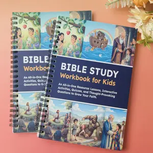 Kids' Bible Study Spiral-Bound Notebook - Lessons, Activities, Quizzes, Questions for Faith Deepening by Jenny Ingram
