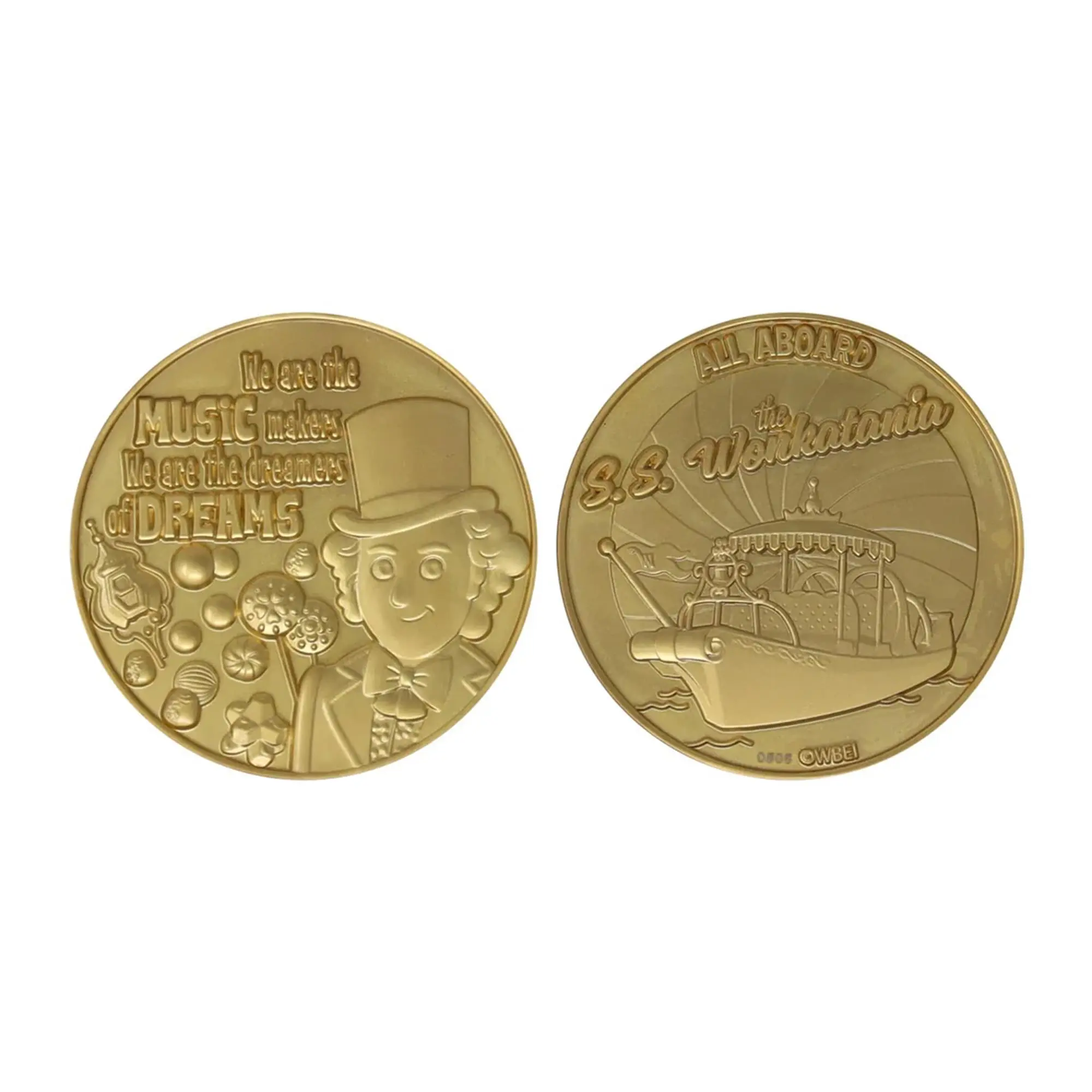 Willy Wonka & The Chocolate Factory Limited Edition Embossed Collectible Coin