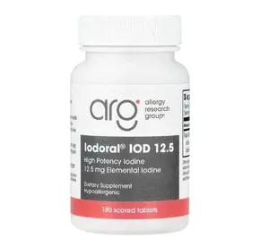 Iodoral 12.5mg Iodine & Potassium Iodide Supplement – Metabolic & Thyroid Support (180 Tablets)