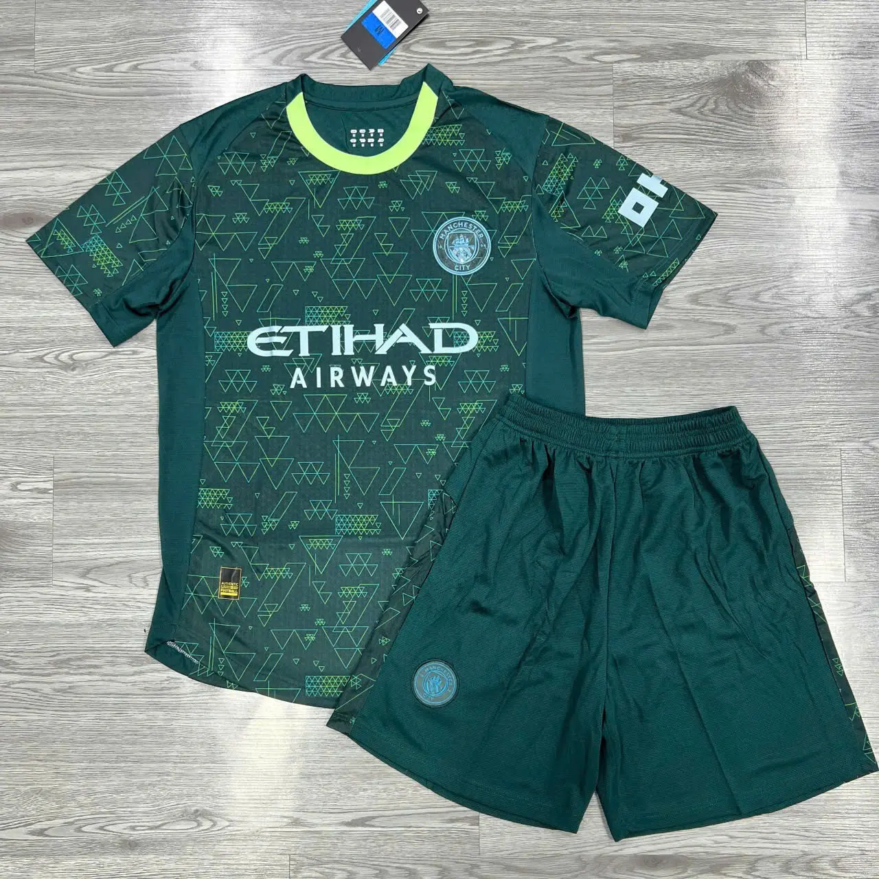 Etihad Airways X Manchester City-Green Football Fan Jersey – 2025/26 Season | Adult Unisex