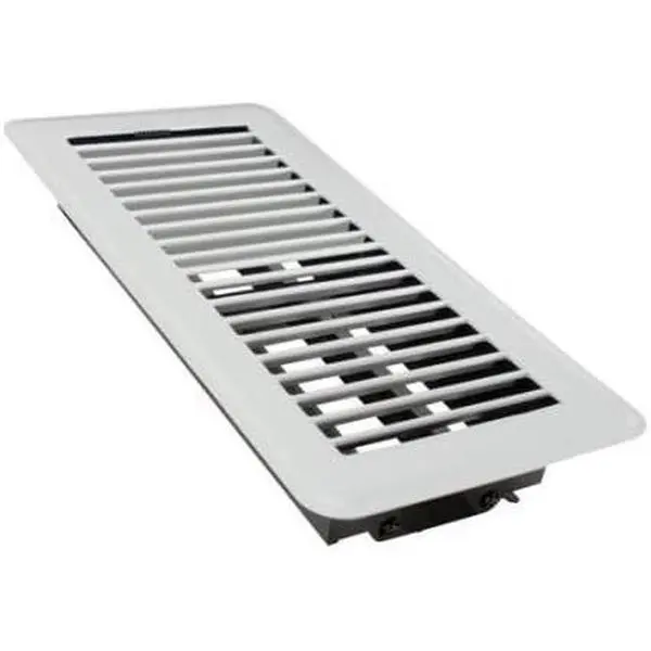 TRUEaire Mobile Home Floor Register 4 x 10 White