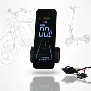 F4 Electric Bicycle LCD Display, NFC Unlock Support, Fits E-Scooters & E-Bikes, 18v-60v Universal, Christmas Gift Idea