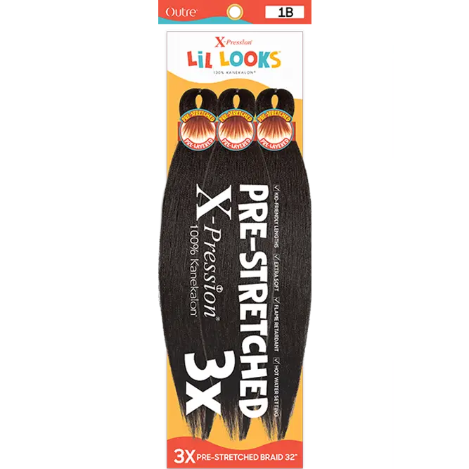 Outre Xpression Lil Looks 3x Pre-stretched braiding hair 32"