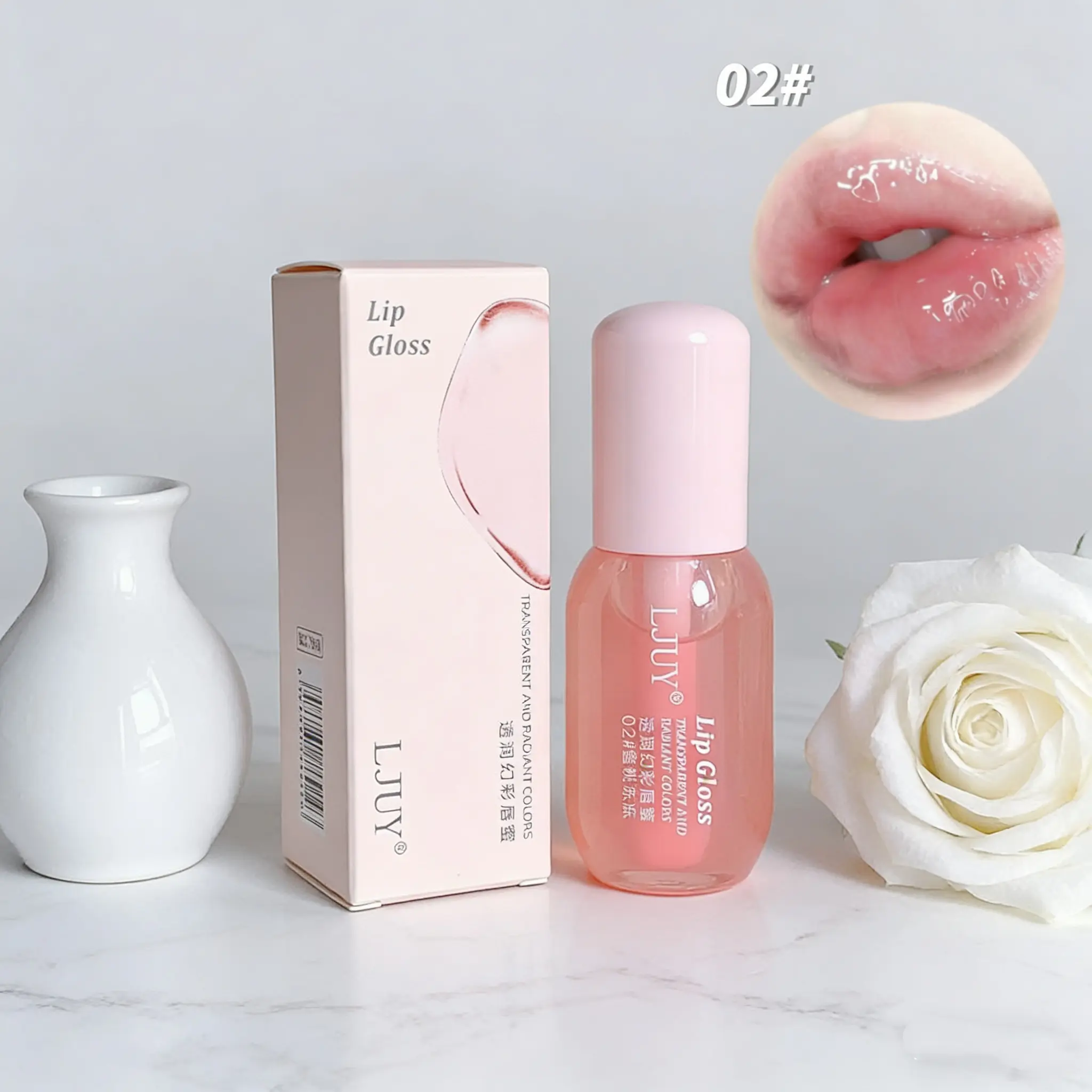 Moisturizing Lip Balm, 2 Counts/set Hydrating Glossy Lip Glaze Stick Plumping Lip Oil for Girls & Women, Fall Gift, Christmas Gift, Mother's Day Gift, Lip Stain, Skincare
