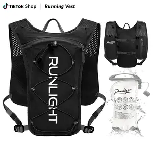 Runlight Hydration Running Vest with 1.5L Water Bladder,Lightweight Zipper Breathable Running Backpack,Adjustable Sport Bag Vest,Sport Gear for Running Jogging Hiking Cycling Marathon Outdoor
