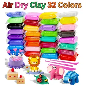 Air Dry Clay– Modeling Clay Kit with 3 Sculpting Tools, Safe Non-Toxic DIY Clay Set for Kids, Boys & Girls, Creative Arts & Crafts, Magic Gifts Toys