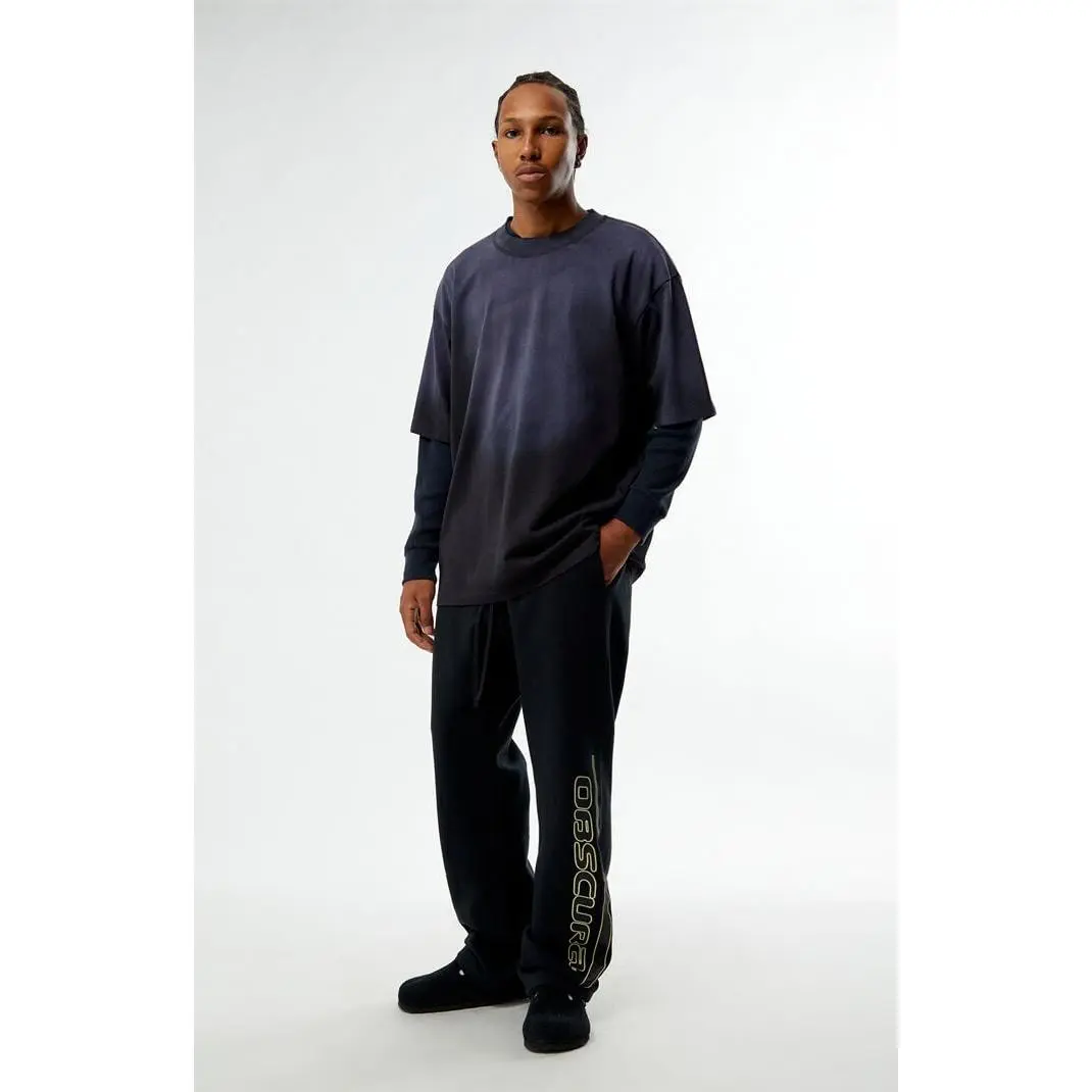 Pacsun Men's Black Obscura Fleece Baggy Sweatpants