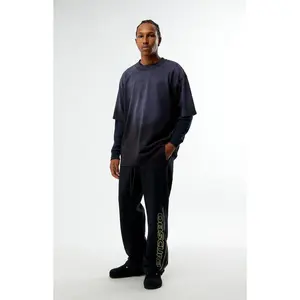 Pacsun Men's Black Obscura Fleece Baggy Sweatpants