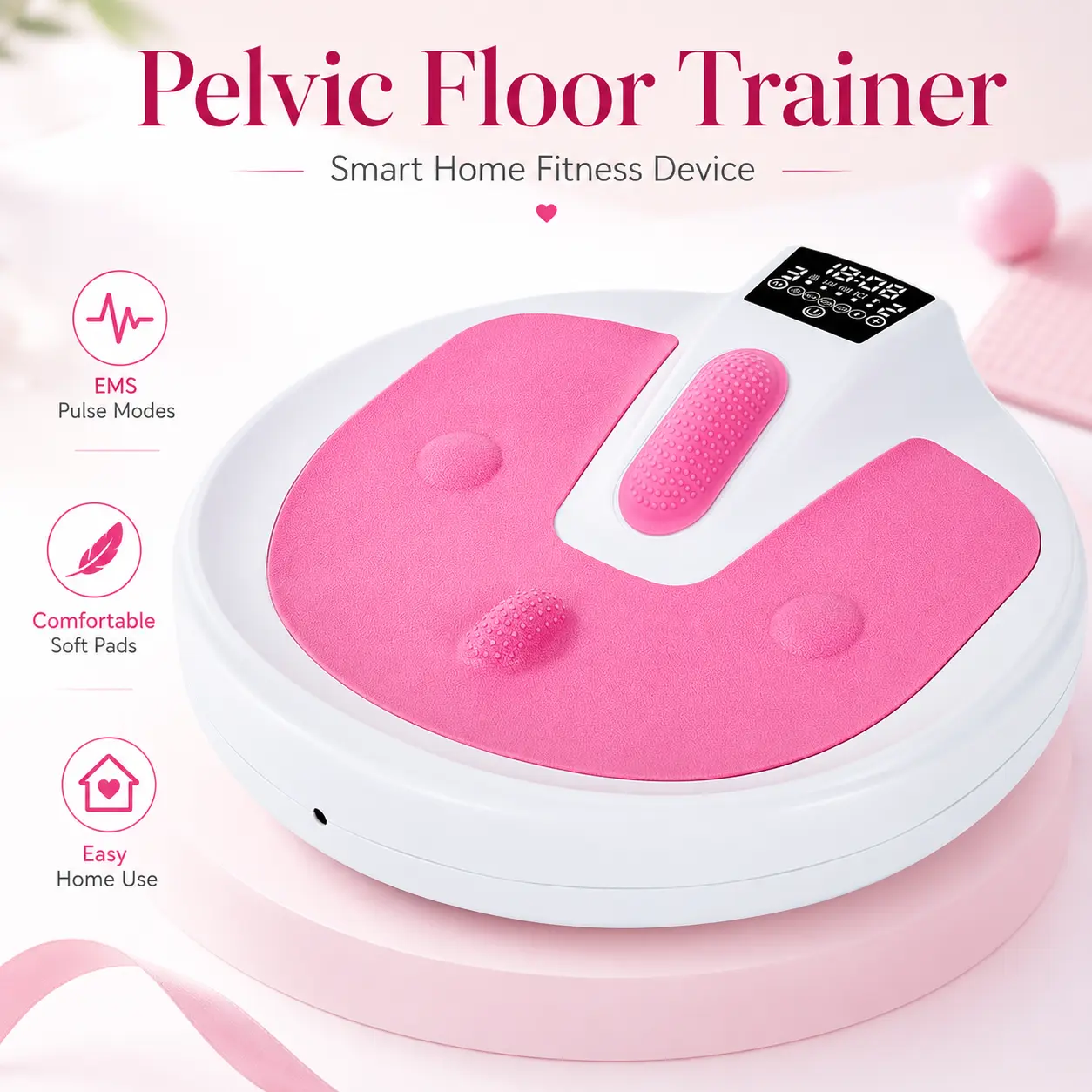 Women’s pelvic floor muscle training device, firming, electric massager, butt shaping device, designed specifically for pelvic floor muscle exercise and muscle relaxation