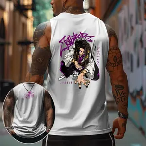 Gachiakuta 90s Graphic Sleeveless Tank Tops Men Vest Streetwear Outfits Men Vacation Outfits Sleeveless Shirt