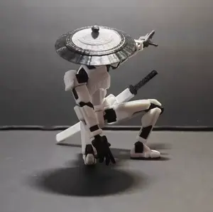 13 3D Printed Action Figure with Multiple Accessories Action Figures Toys Assembly Completed Action Figure Dummy for Game Lovers