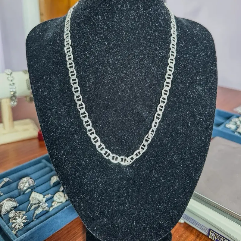 925 Sterling Silver Men’s Mariner Chain 20” long , 24.2g