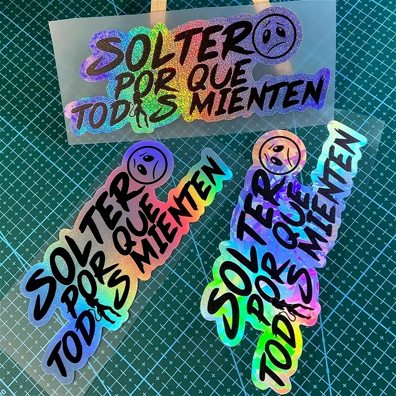 1PC SOLTER POR QUE TODAS MIENTEN Spanish Car Sticker, Waterproof Vinyl Decal, Automotive Decals, Sticker for Cars, Universal Car Sticker, Suitable for Car Windows, Trunk, Motorcycle Fuel Tank, Eye-catching Decoration