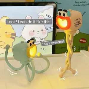 Octopus Night Light Birthday Gift Cute Dorm Room Night Light Security-Feeling Daylight Lamp Bedside Bedroom Decor Funky Creative Kids' Nightstand Lamp Desktop High-Quality Gift