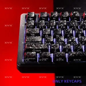 XVX Forged Carbon-Look Cherry Profile Keycaps Set 119-key keycap set（only keycap, not include a keyboard）