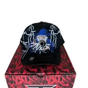 Big Boss El Hechizero Ajustable Hat with Unique Wizard Design and Vibrant Lightning Accents
