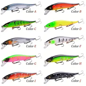 10pcs Bionic Minnow Fishing Lures Set - Ideal for Freshwater and Saltwater Fishing - Bass Fishing Tackle - 12cm/4. 72in, 14g/0. 49oz - Realistic Design for Increased Catch Rates