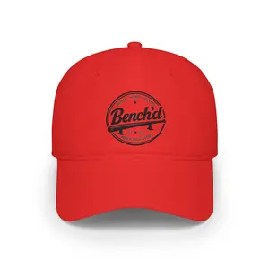 Benched Vintage Logo Flat Bill Cap | Embroidered Snapback