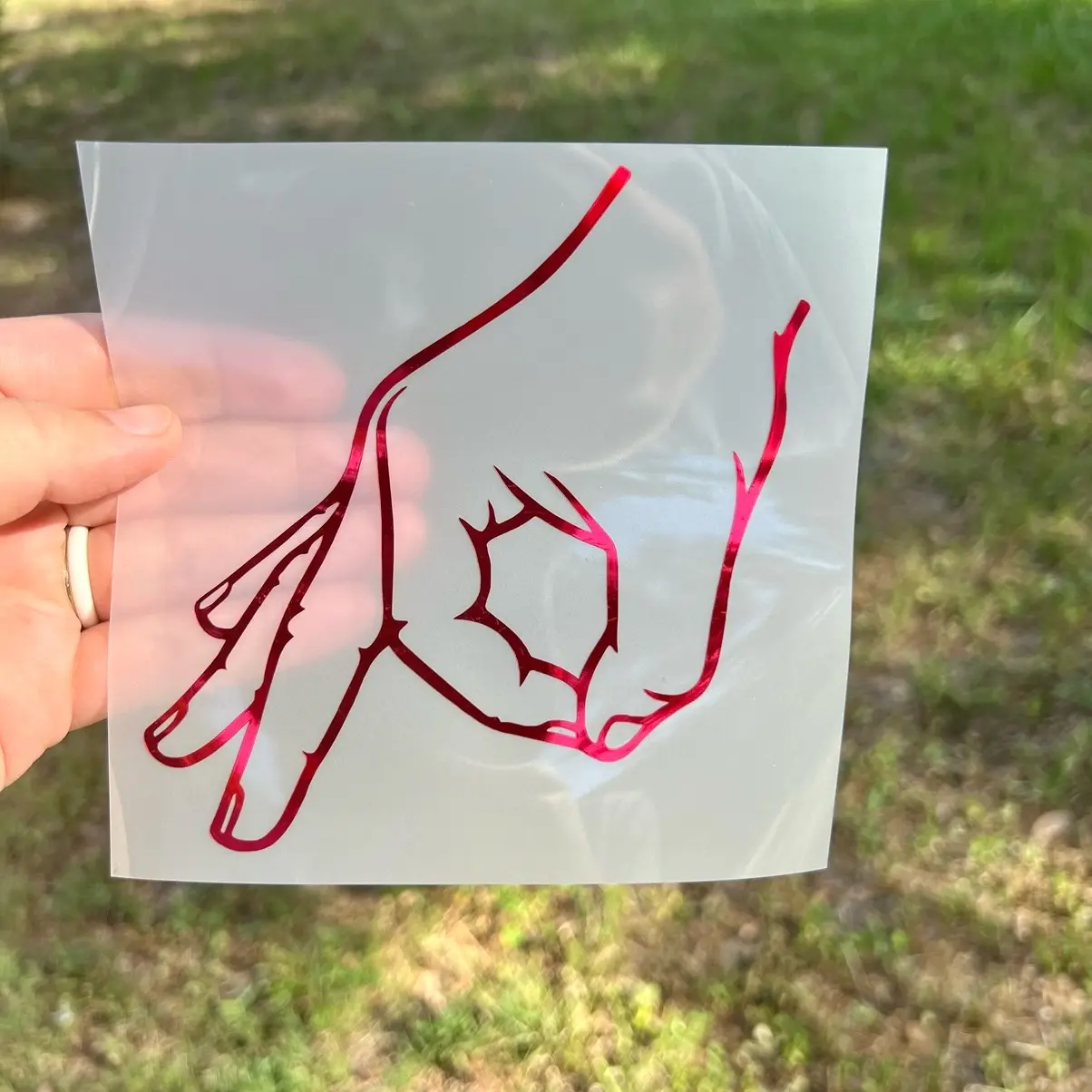 Gotcha! Made you look window decal, multiple sizes and colors!