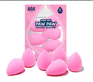 Collection makeup Sponge Set Latex Free and High-definition Set of 6 makeup Wonder blender For Powder Cream and Liquid, Super Soft Wonder Beauty Cosmetic