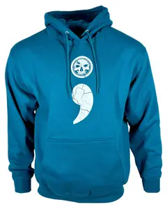CLOSEOUT Semicolon Unisex Teal Hoodie