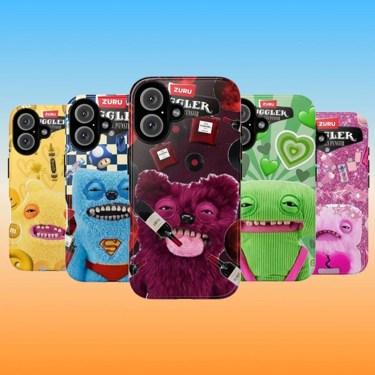 Fuggler Monster Case: Weirdcore Ugly Cute Teeth Aesthetic Cover Compatible with iPhone X, 11, 12, 13, 14, 15, 16, 17 & Samsung