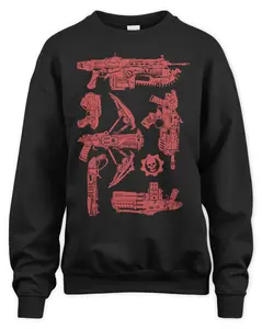 Merchandise Gears of War Weapon Cover System Game T Shirt Sweatshirt Hoodie MADE IN USA