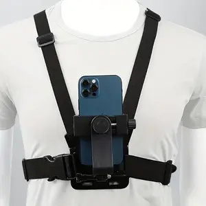 Mobile Phone Chest Holder, Mobile Phone Chest Mount, Sports Camera Chest Strap for Cycling, Cell Phone Chest Strap Mount, Gym Essentials,  Bike Accessories content equipment