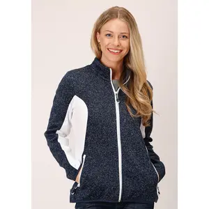 Womens Sweater Bonded Fleece Jacket Tech Jacket
