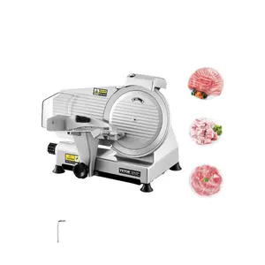 VEVOR Commercial Meat Slicer, 10 inch Electric Deli Food Slicer, 180W Meat Cutter with a Premium 65Mn Blade, 0-0.4 inch Adjustable Thickness, Food Slicer Machine for Meat Vegetables Hard Bread Cheese