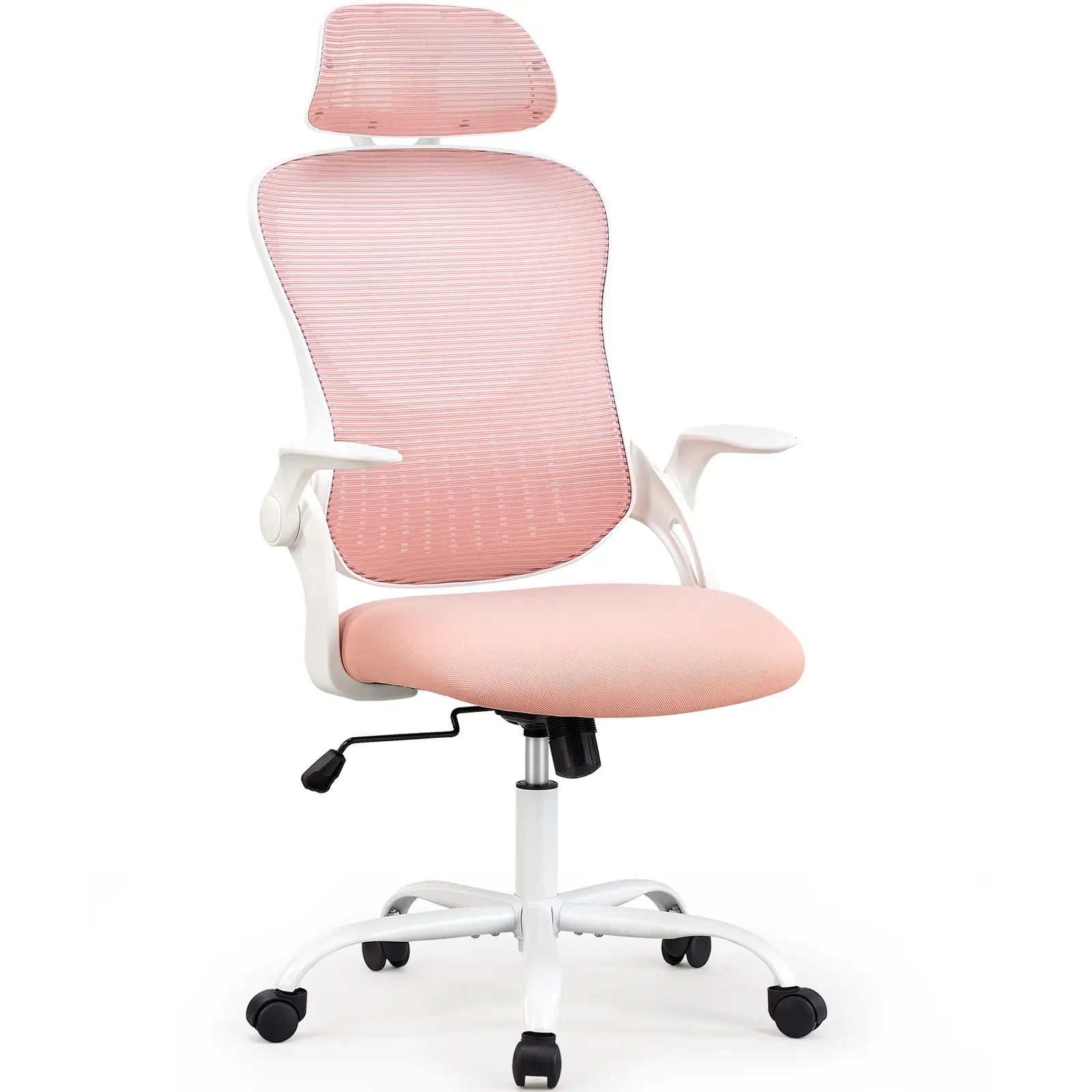 【Super Sale】Computer Desk Chair, Ergonomic High-Back Mesh Rolling Work Chairs with Wheels and Adjustable Headrests, Lumbar Support, Flip-up Arms,dorm essentials,home decor
